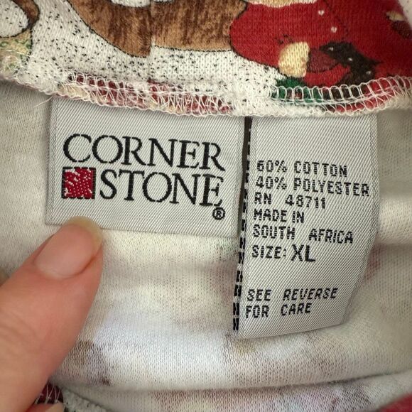 Vintage Cornerstone Santa Christmas List Turtleneck XL - Picture 6 of 6